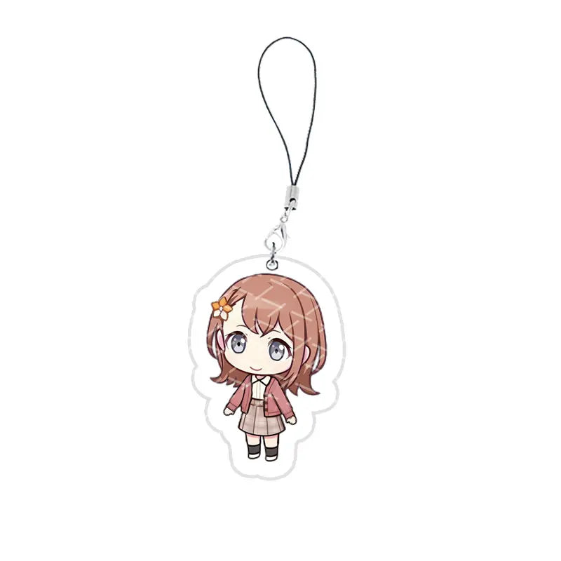 Anime Project Sekai Colorful Stage Mobile Phone Charms Acrylic PJSK Small Pendant Kusanagi Nene Len Rin Phone Chain Keychain