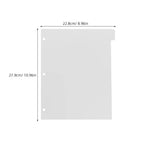 8Sheets Index Dividers PP Material Detachable Notebook Binder Tabs for Efficient Document Organization Index Dividers