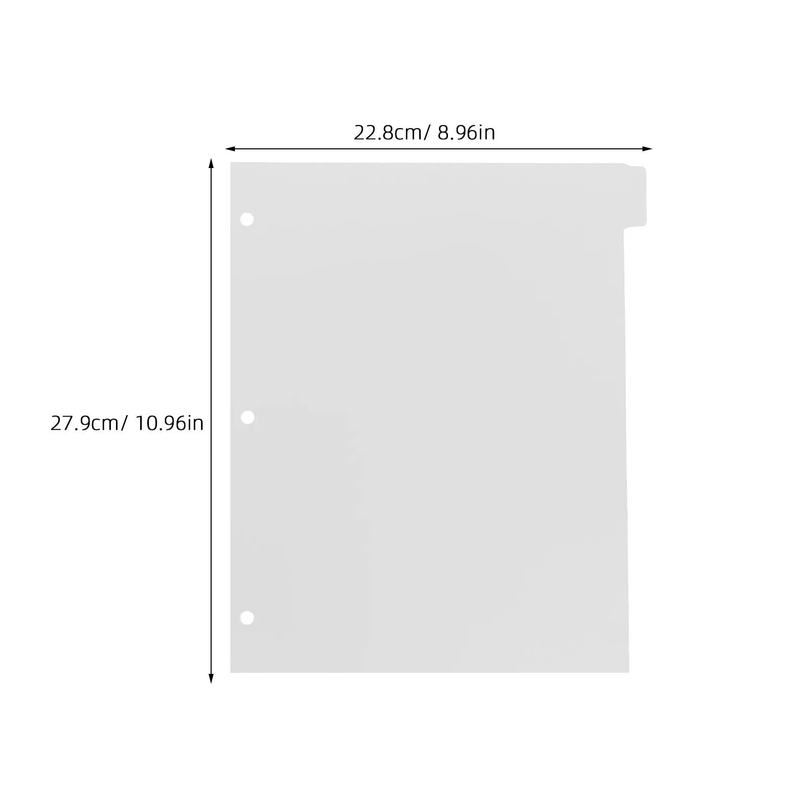 8Sheets Index Dividers PP Material Detachable Notebook Binder Tabs for Efficient Document Organization Index Dividers