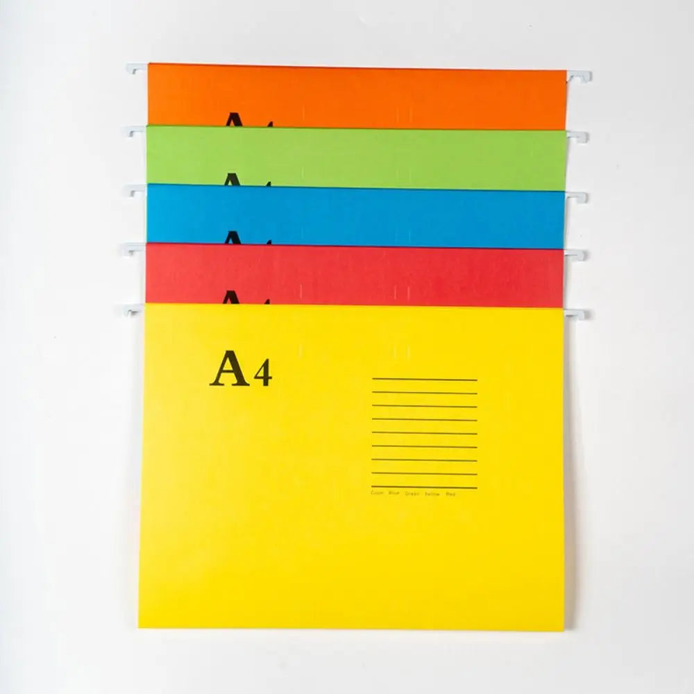 New A4/FC/US Letter Size A4 File Folder Paper Material Suspended Type Lever Arch Folder Hanging File Folders Document Storage