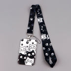 Kawaii Cat Credential Holder Cute Cat Paw Lanyards for Keys Neck Strap ID Card Gym Phone Straps Keychain Keyring Accessories