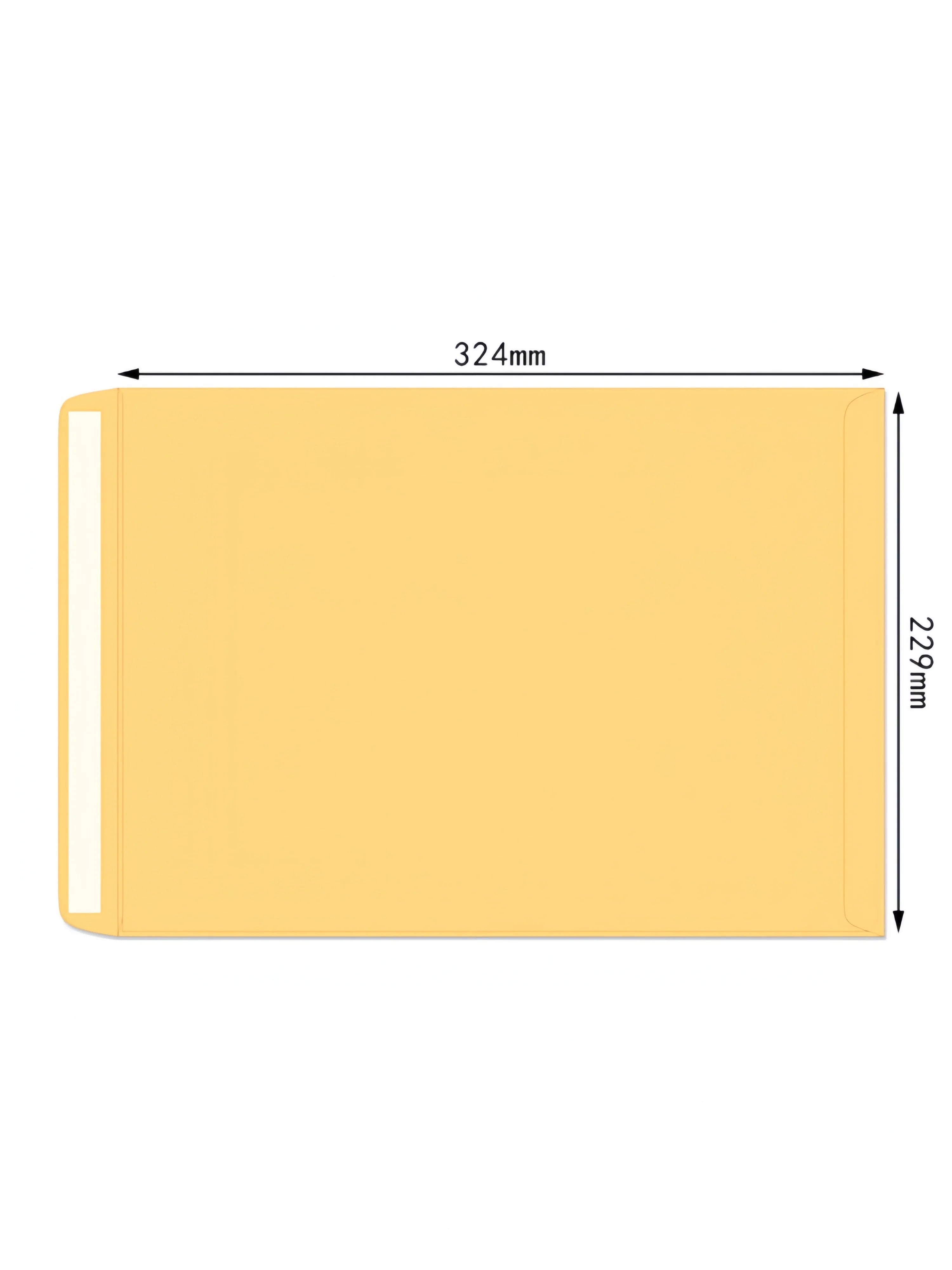 50PCS Thick Yellow Self Seal Kraft Envelopes Self Adhesive Cash Security Envelopes for Coins Seeds Cards Stamps Storage