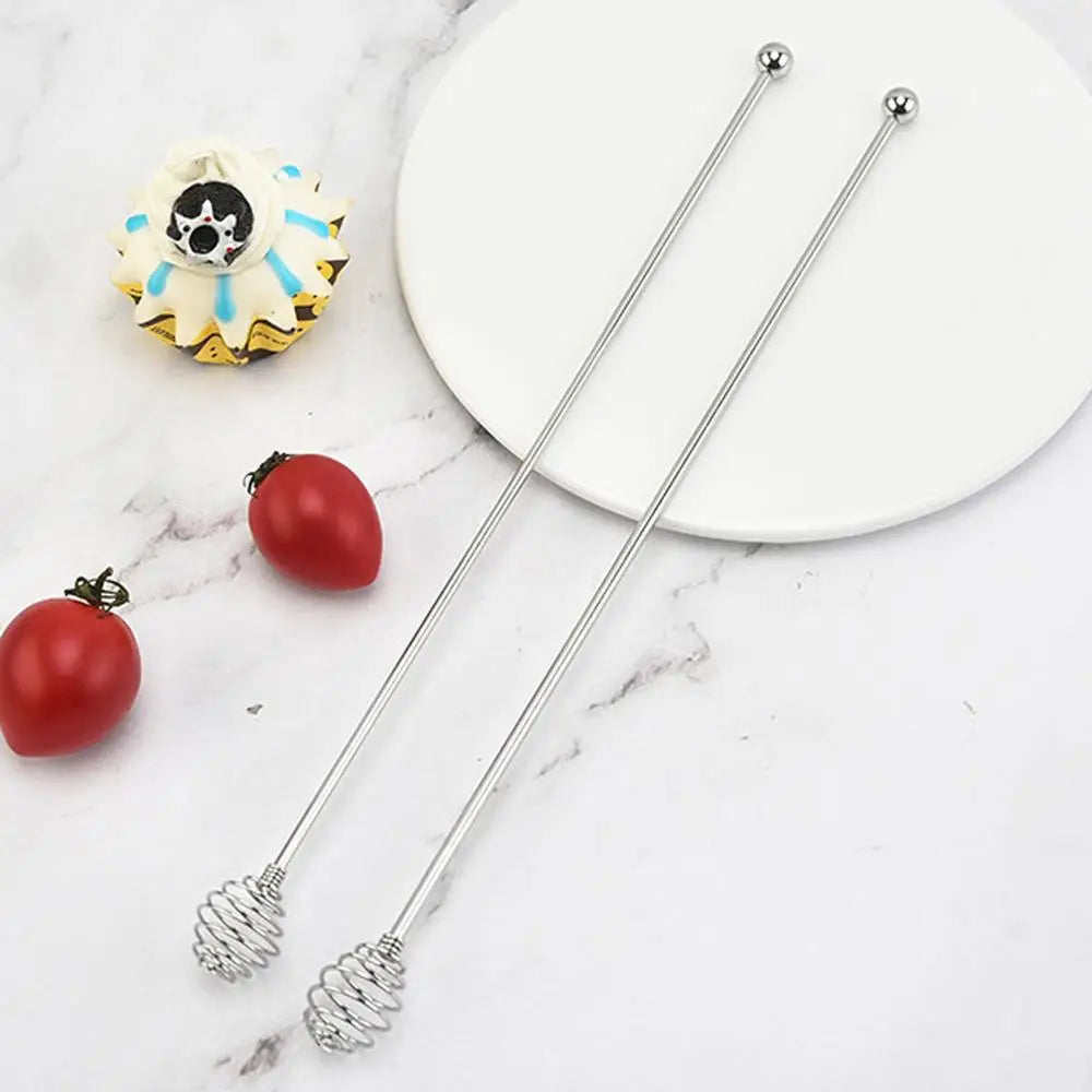 Coffee Stirrers Reusable Creative Bar Stainless Steel Stirrer Multi-Function Decorative Long Stir Sticks for Drinks Mixing Bar