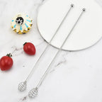 Coffee Stirrers Reusable Creative Bar Stainless Steel Stirrer Multi-Function Decorative Long Stir Sticks for Drinks Mixing Bar