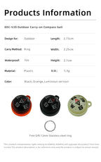 Kanpas EDC Outdoor Compass with Luminous / High Quality Compass / Outdoor Compass / Adventure Compass / K18 / K25