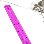 2Pcs Color Flexible Rulers Soft Bendable Plastic Rulers Duals Scale Bendable Flexible Rubber Rulers Clear Straight Ruler