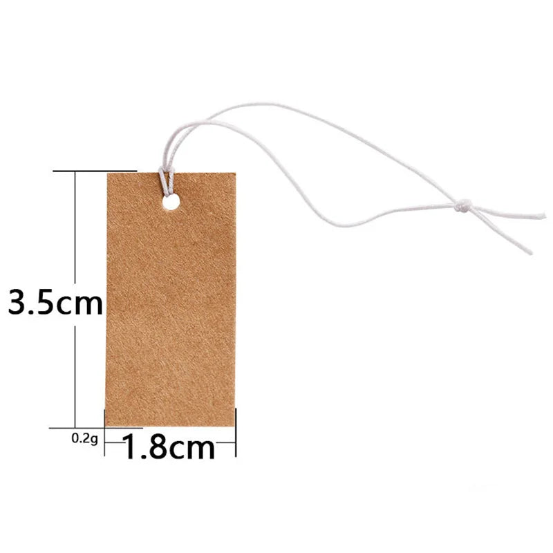 100pcs Paper Small Ring Price Tags Stickers Necklace Bracelet Blank Price Labels Display Diy Jewelry Packaging Making Supplies