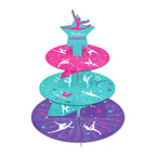 Gymnastics Disposable Tableware Cupcake Holder Plates Napkins TableCloth Banner For Birthday Party Dinnerware Party Supplies