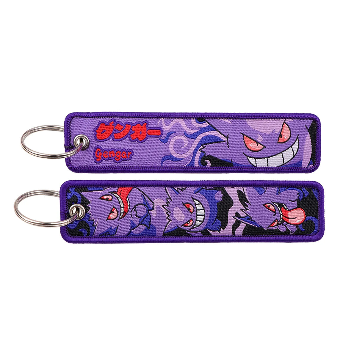 Kawaii Japanese Elf Anime Embroidery Key Fobs Key Tag Motorcycles Cars Backpack Chaveiro Keychain Fashion Keyring Friends Gifts