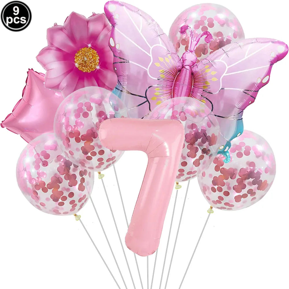 Butterfly Birthday Party Decoration Disposable Party Plates Cup Napkin Tablecloth Butterfly Knìfe Birthday Decoration Baby Showe