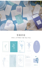 30Pcs Colorful Flower Plant Texture Card Stock Craft Paper Junk Journal Ephemera Forest Leaf Scrapbooking Material Paper Pack