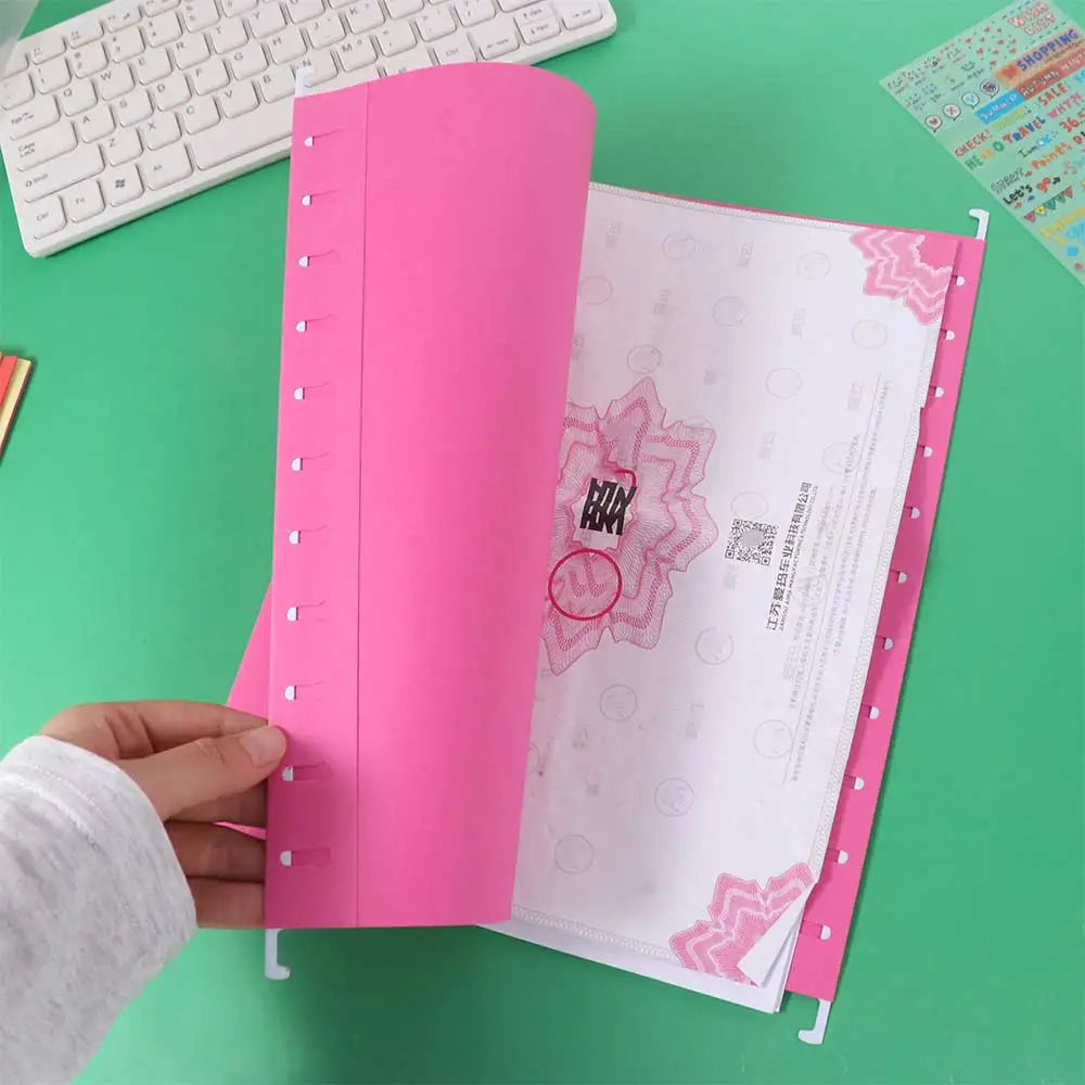 10PCS A4 Hanging File Folder Paper Letter Size Hanging Document Clip Large Capacity Portable Hanging File Organizer Classroom