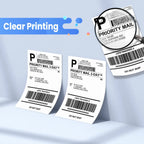 100 Sheet Phomemo A6 Size Shipping Labels 100x150mm Thermal Label Stickers Roll for PM-241BT/D520/246S Waybill Printer Labeler