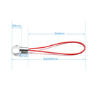50pcs/lot Hand Wrist Lanyard String Short Grip Lanyard Mobile Phone Strap for USB Flash Drive Keychain ID Badge Holder DIY