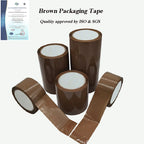 100m Super Bond Brown Packaging Adhesive Tape Shipping Carton Sealing Coffee Sticky Buff ClearTape for Home Office School