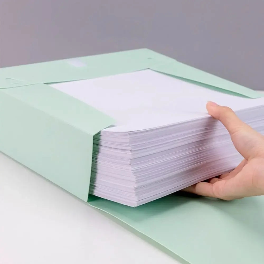A4 File Folder Test Paper Bag Data Storage Bag Student Folder School Office Supplies Stationery Document File Box Desk Organizer