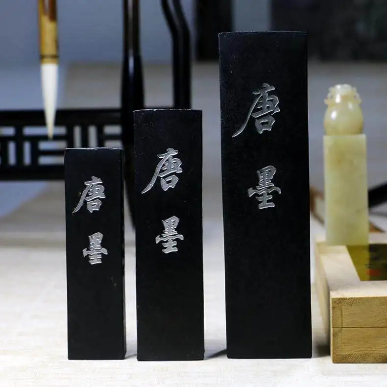 Pine Soot Ink Stick Vintage Painting Calligraphy Ink Stick Black Writing Traditional Calligraphy Solid Sumi Ink Artists Supplies