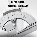 Universal Bevel Protractor 0-320° Precision Angle Finder Stainless Steel Vernier Scale for Woodworking Metalworking Machining