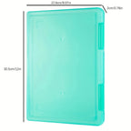 1pc Multi-layer Portable File Box Waterproof Contract Storage Box A4 Plastic PP File Box  Portable Transparent File Box