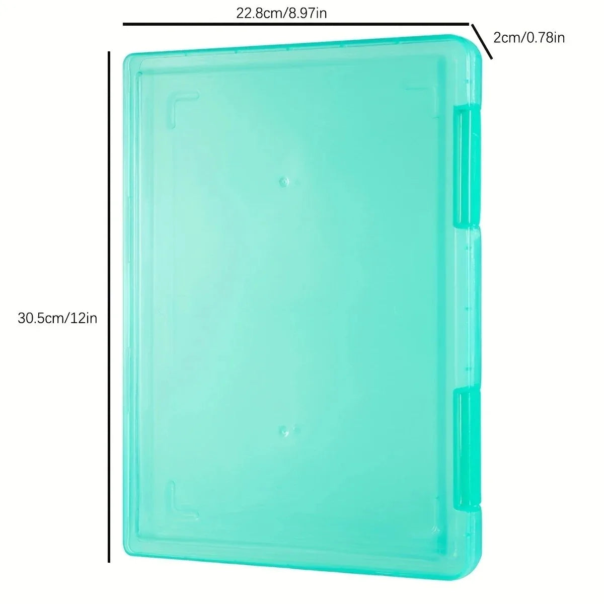 1pc Multi-layer Portable File Box Waterproof Contract Storage Box A4 Plastic PP File Box  Portable Transparent File Box