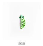 10Pcs Creative Vegetable Carrot Ice Cream Paper Clip Metal Bookmark  DIY Student Read Label Supplies Stationery