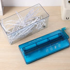 ABS Hand Shredder Hand Crank Transparent Manual Shredder Mini Eco-Friendly Documents Paper Cutting Tool Birthday Gift