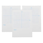 3Pcs Xy Coordinate Graph Paper Notebook Math Practice Pad for Classroom Homework Teaching Students Engineers White Grid Paper