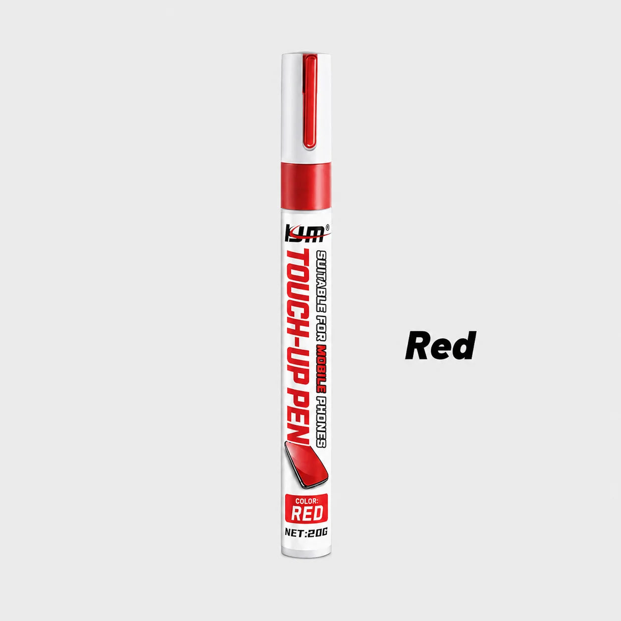 Black Touch-Up Paint Pen 20g - Scratch Remover For Mobile Phone, Camera, Black Surface Chipped Paint Repair Tool