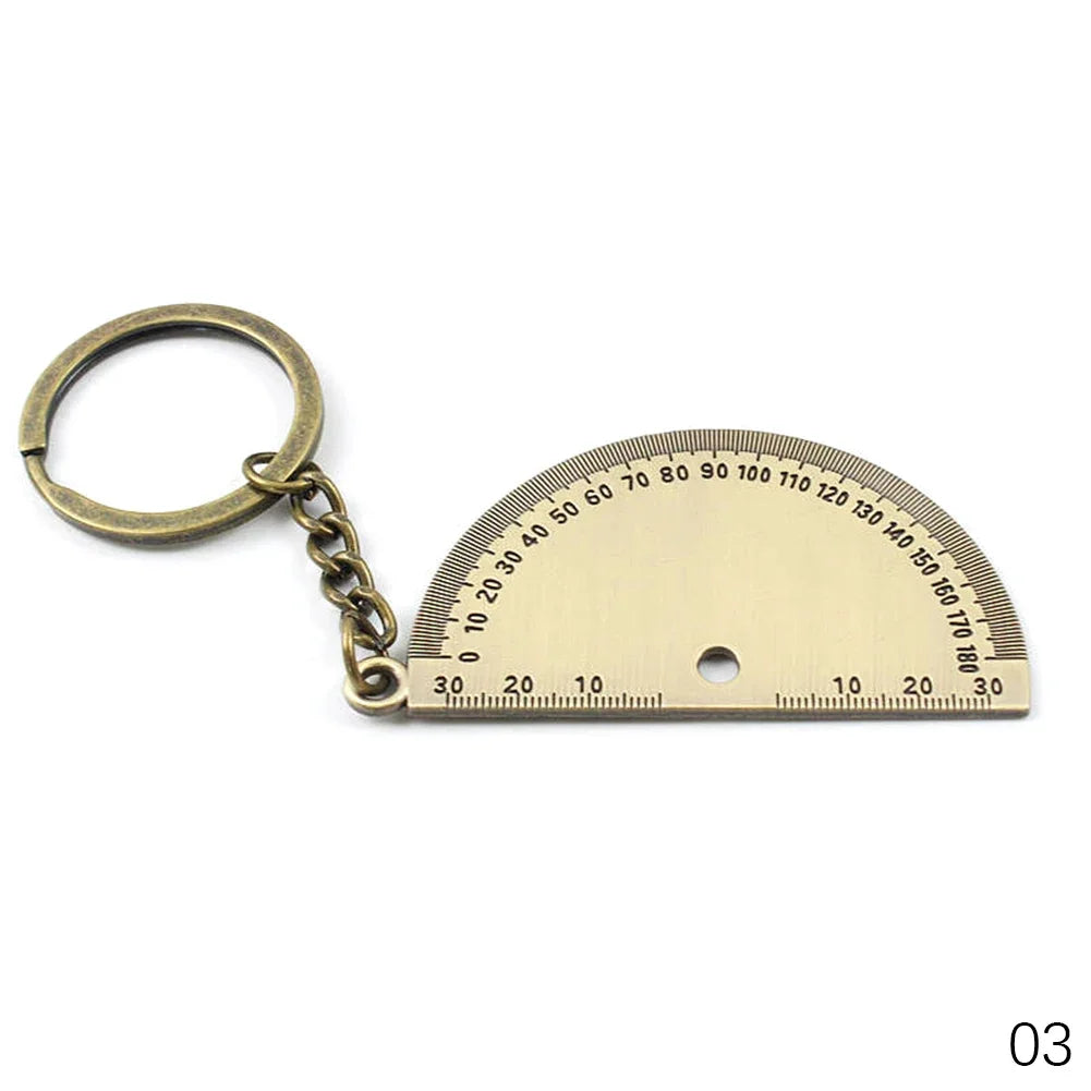 Key Ring Tape Measure Keychain Gauging Tools Retractable Ruler Pull Ruler Measuring Tools Stainless Steel Portable