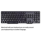 Keyboard Skin Fashion Keyboard Key Sticker Label Many Language Russian Arabic Spanish German French for 10-17 Inch Laptop