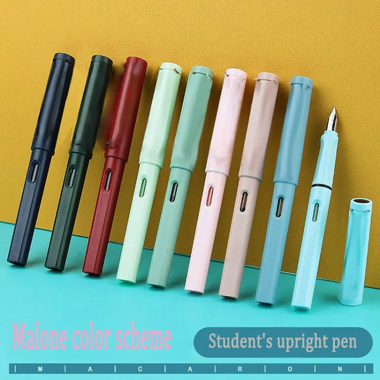 High-Quality Calligraphy Fountain Pen Luxury Ink Cartridge Writing Office School Supplies for Students