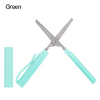 1Pc Creative Pen Shape Scissors Kawaii Multifunction Folding Scissors DIY Portable Paper-Cutting Art Tool School Office Supplies