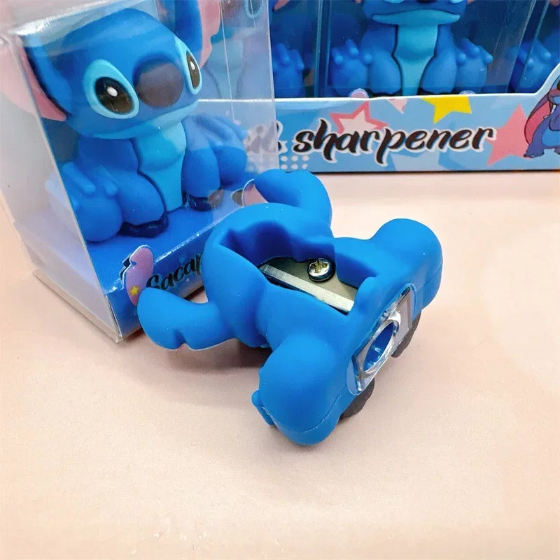** Cartoon Silicone Stitch Shape Pencil Sharpener Students Cute Cartoon Pencil Sharpener Pencil Sharpener Children's Stationery