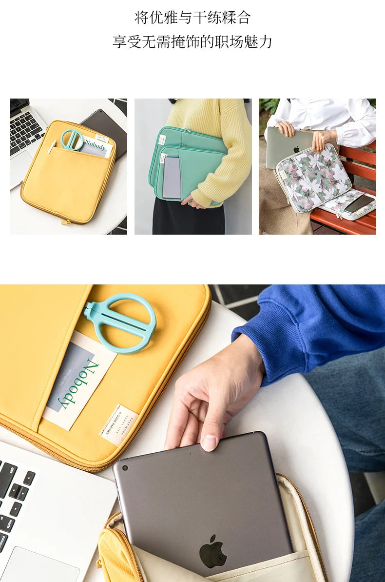 Laptop Sleeve For Macbook Pro 14 A2442 Air13.3 13.6 Tablet Sleeve Bag for Ipad Pro10.5 10.2 11air9.7 10.9 Inch