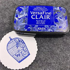 Quick Dry Detail Ink Pad DIY Making Greeting Cards Smearing Stamps Tsukineko VersaFine CLAIR