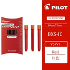 Japan Pilot V5/V7 Gel Pen Straight Liquid Replaceable Ink Cartridge 0.5/0.7mm for Writing School Stationery Office Accessories