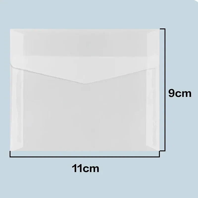 50pcs/lot Translucent Envelopes European Sulfuric Acid Paper Envelope for Wedding Invitation Business Supplies Giftbox Storage