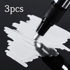 Chrome Paint Marker Reflective Liquid Mirror Paint Pens Golden Silvery Ink 2mm Writing Tip For Model Metal Wood Plastic Stone