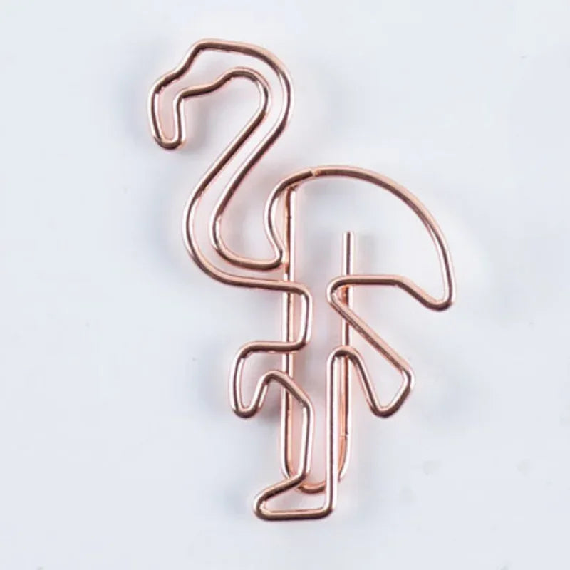 10pcs/set Metal Paperclips Multiple Cartoon Heart Animal Styles Paper Clip Book Scrapbook Planner Page Bookmark Binder Clip