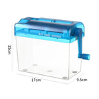 Mini Manual Paper Shredder A6 Office Document Destroyer Receipts Tickets Thick Cardstock Cutting Machine 17x15x9.5cm