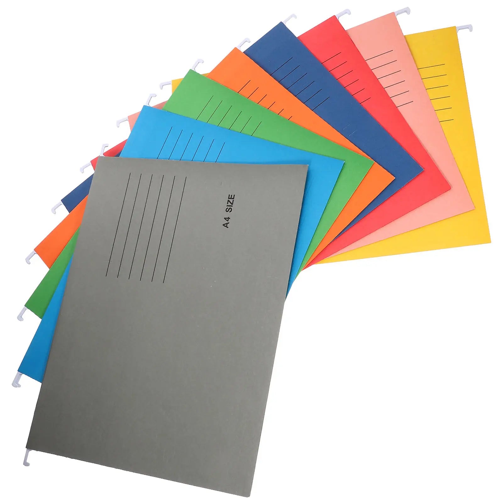 8Pcs Stylish Multi-Tier Hanging File Folder Set Stable A4 File Organizer Portable Receipts Folder Office Supplies Document Paper