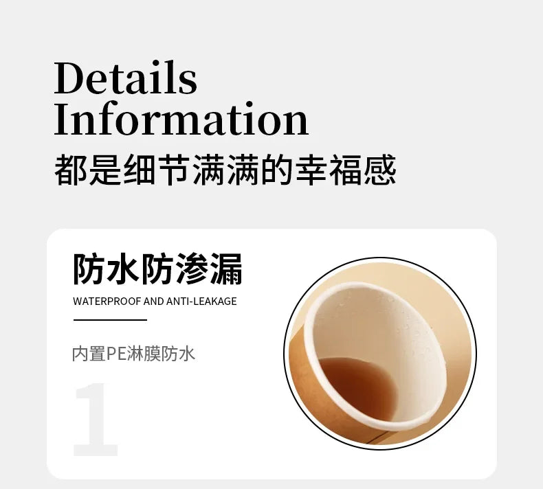 20pcs White Party Disposable Paper Cup Coffee Cup Kitchen Accessories DIY Decoration Children Birthday Wedding Picnic Tableware