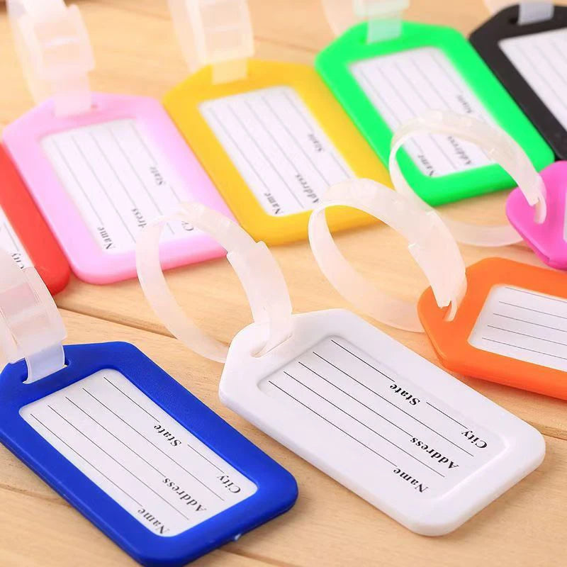 5/10PCS Luggage Tag Boarding Shipping Travel Accessory Women Men Suitcase Address Name Portable Label