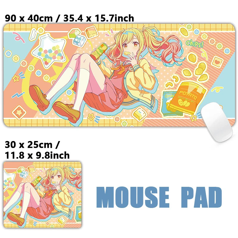 Project Sekai Birthday Full Character 25-ji Nightcord de PJSK Mouse pad Table Mat Gaming XXL Anime Mousepad Keyboard Desktop Mat