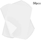 ERIKOLE White A4 Size Copy Carbon Paper Reusable Tracing Transfer Paper for Office School Home Canvas Wood Glass Metal Ceramic