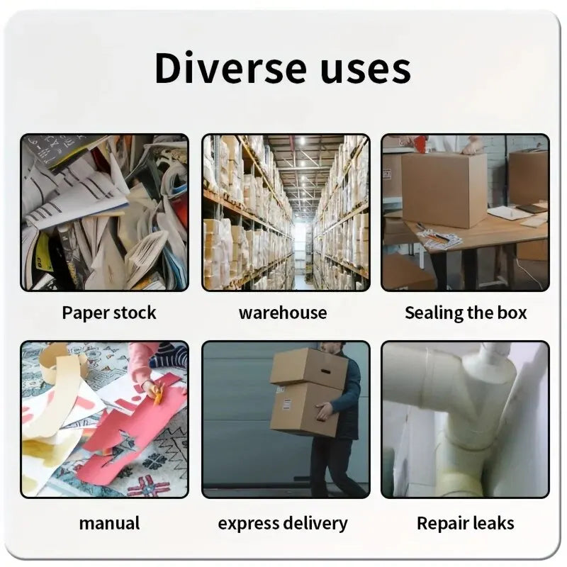 10/1 Pcs Yellow Carton Sealing Tape Packing Tape Moving Tape Shipping Packaging Tape Designed for Packing Shipping Mailing
