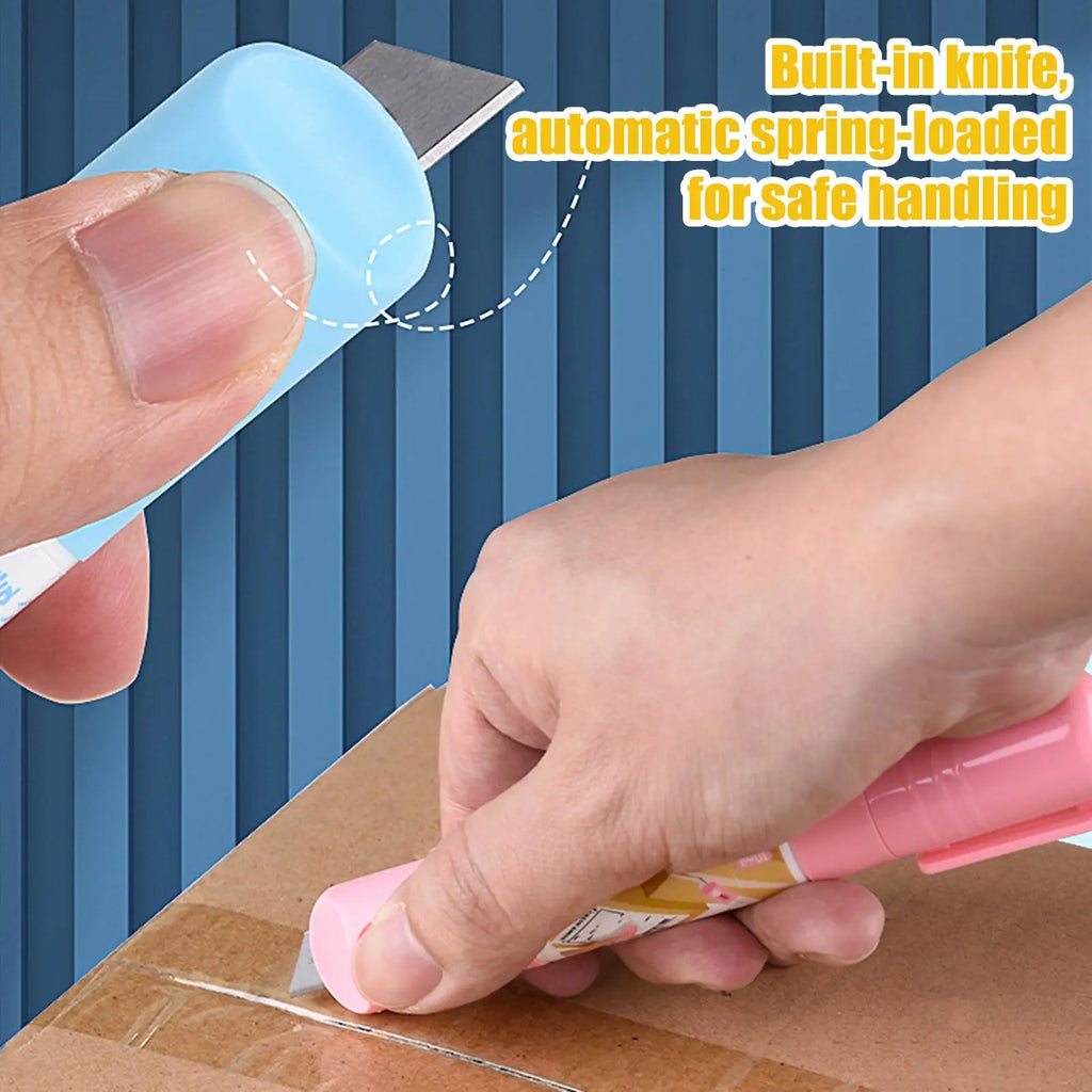 2 In 1 Thermal Paper Correction Fluid with Unboxing Knife Durable Thermal Paper Data Identity Protection Fluid Eraser Box Opener