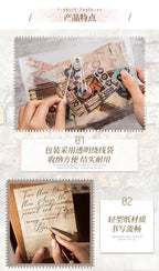 90Pcs Favorites Notebooks Decorative border Material paper handbook material European Coffee Manuscripts Pad collage Scrapbook