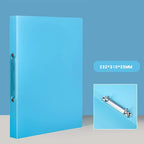 1PCS A4 Perforated Folder Candy-Colored Transparent O-shaped 2-hole, 3-hole, 4-hole Waterproof File Folder Binder
