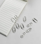 10pcs Mini Metal Paperclip Bookmark Binder Marking Paper Clips School Office Accessories
